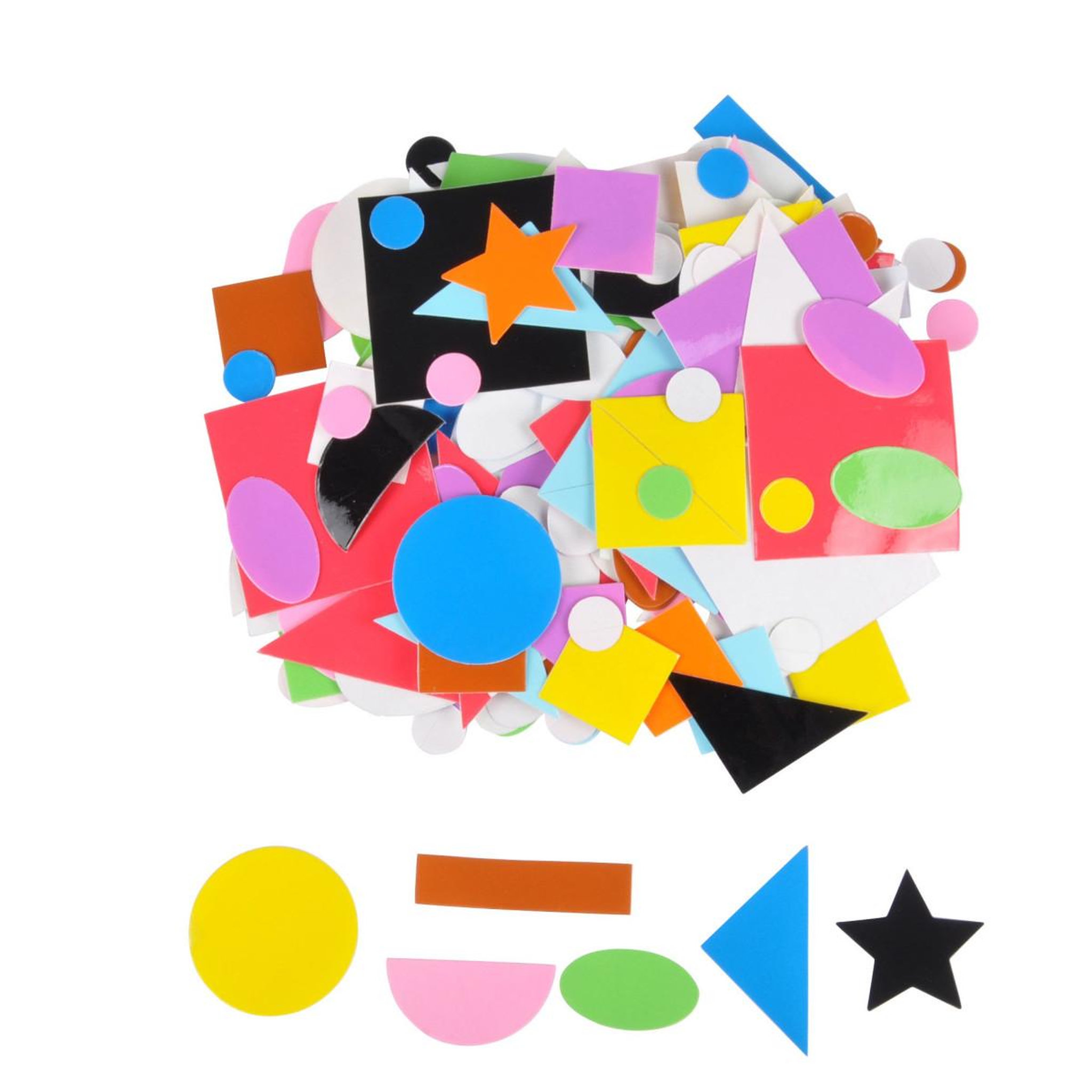 Voir la diapositive 1 : HOMEA Lot de gommettes  autocollantes  21cm multicolore