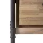 ATMOSPHERA Console design bois et métal industriel Siam - L. 100 x H. 75 cm - Noir