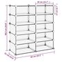Voir la diapositive 6 : VIDAXL Etagere a chaussures Transparent 84x32x88,5 cm PP