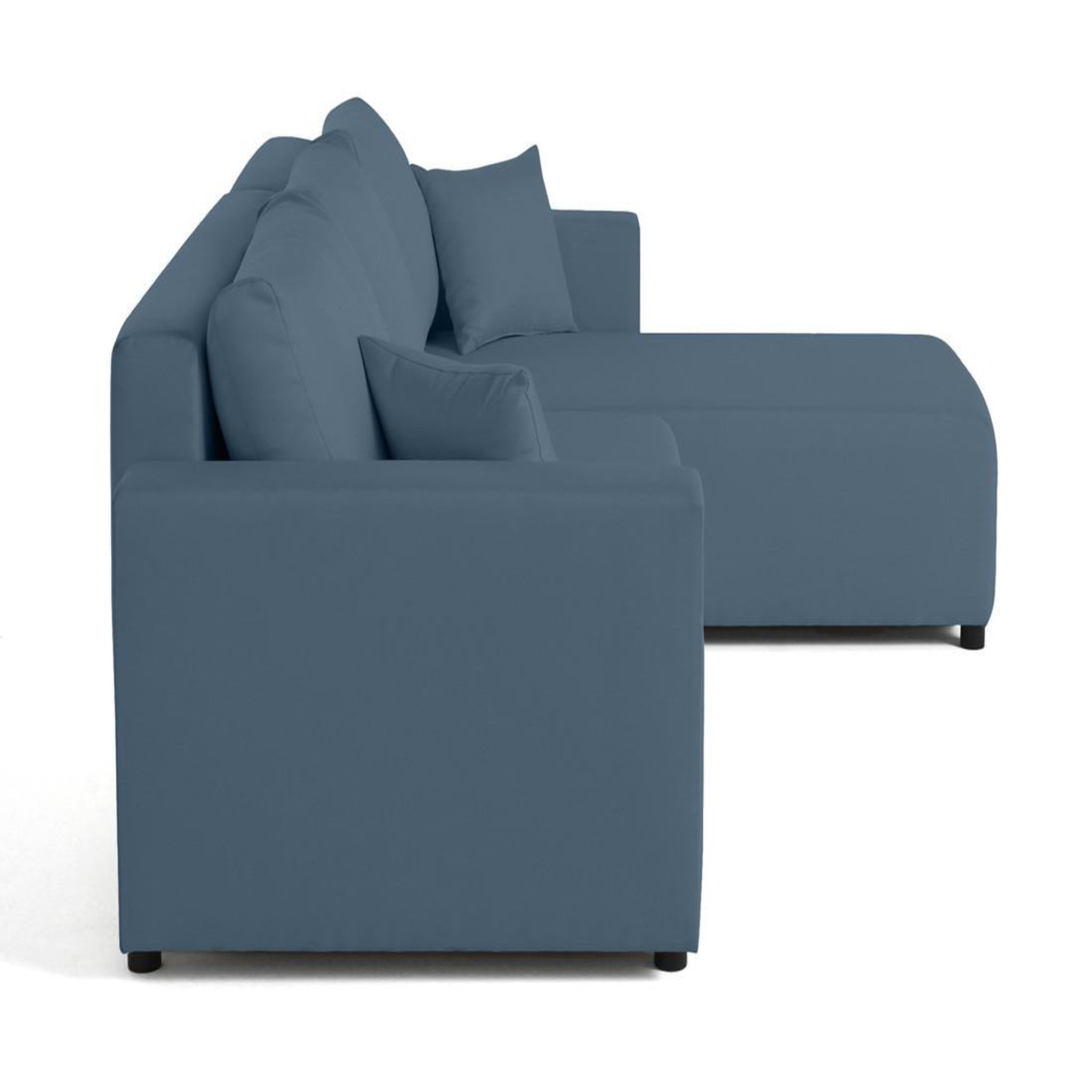 Voir la diapositive 6 : BEST MOBILIER Regala - canapé d'angle réversible - 4 places - convertible avec coffre - en tissu