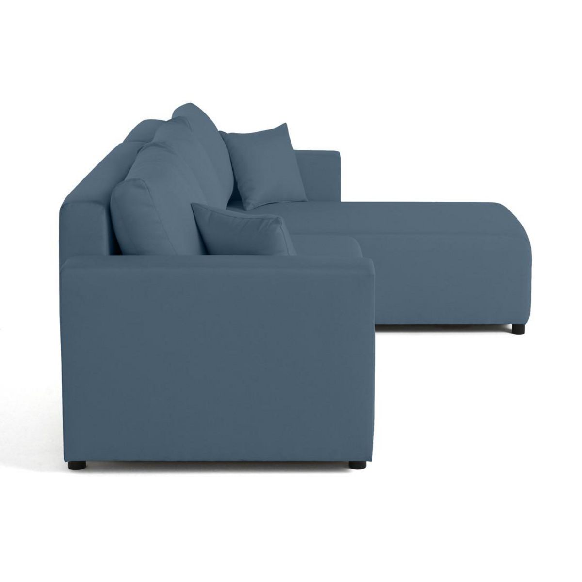 BEST MOBILIER Regala - canapé d'angle réversible - 4 places - convertible avec coffre - en tissu