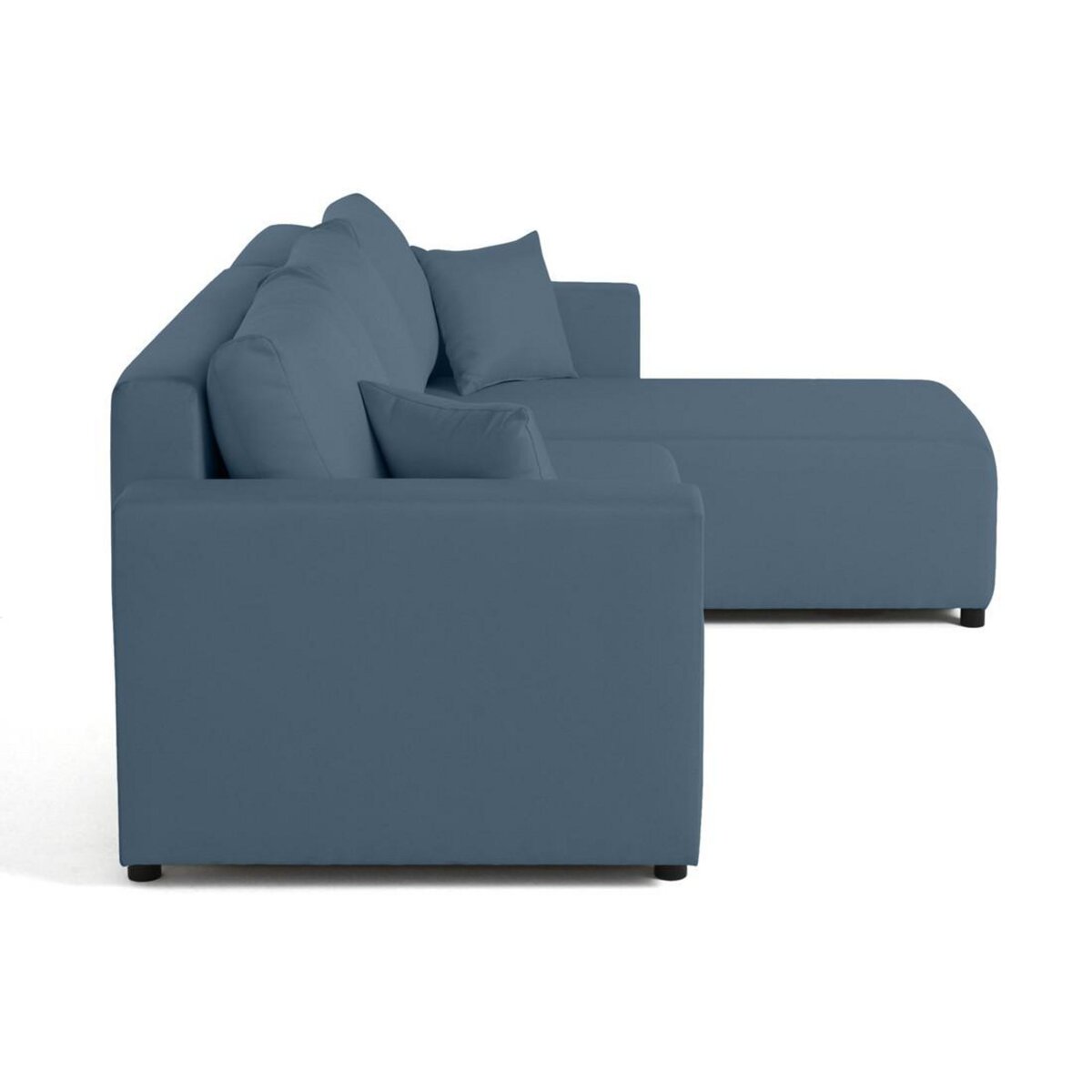 BEST MOBILIER Regala - canapé d'angle réversible - 4 places - convertible avec coffre - en tissu