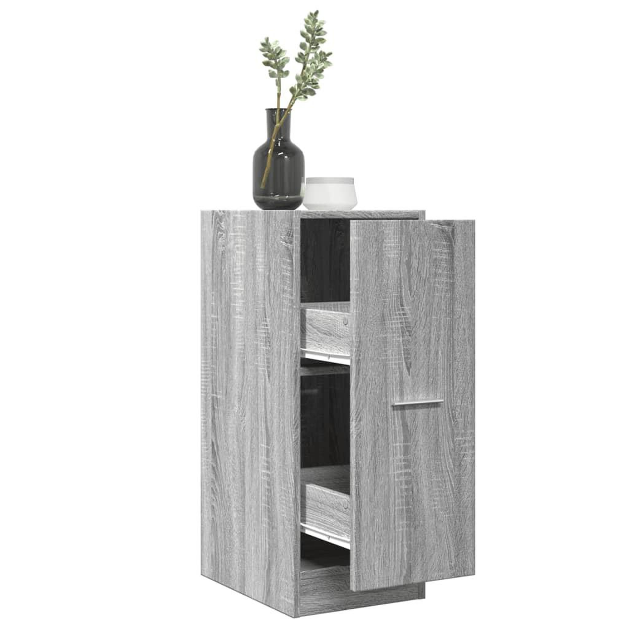 VIDAXL Armoire apothicaire sonoma gris 30x41x77,5 cm bois d'ingenierie