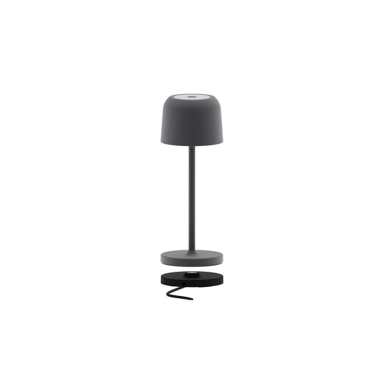 Lumisky 6 lampes avec plateau de chargement SOPHIA Gris anthracite Aluminium H20CM