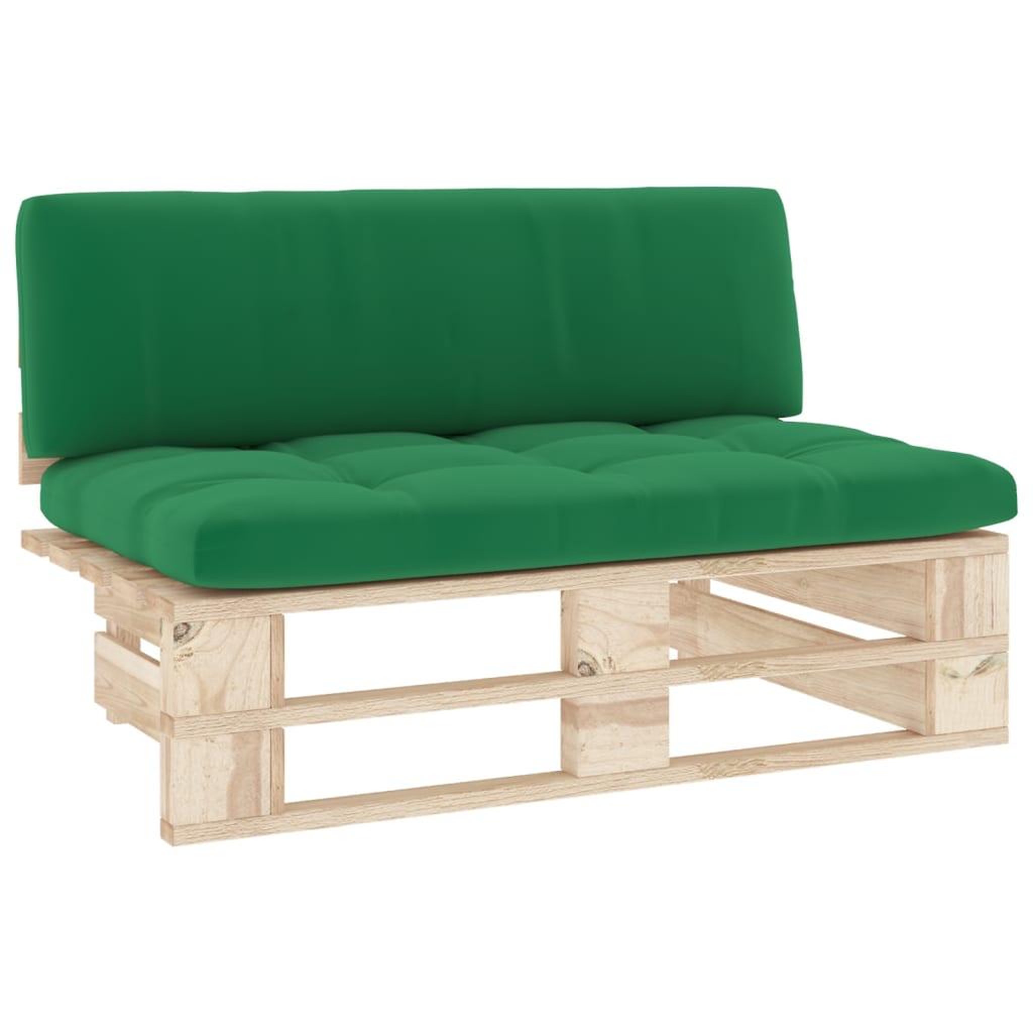 Voir la diapositive 2 : VIDAXL Canape central palette de jardin bois de pin impregne