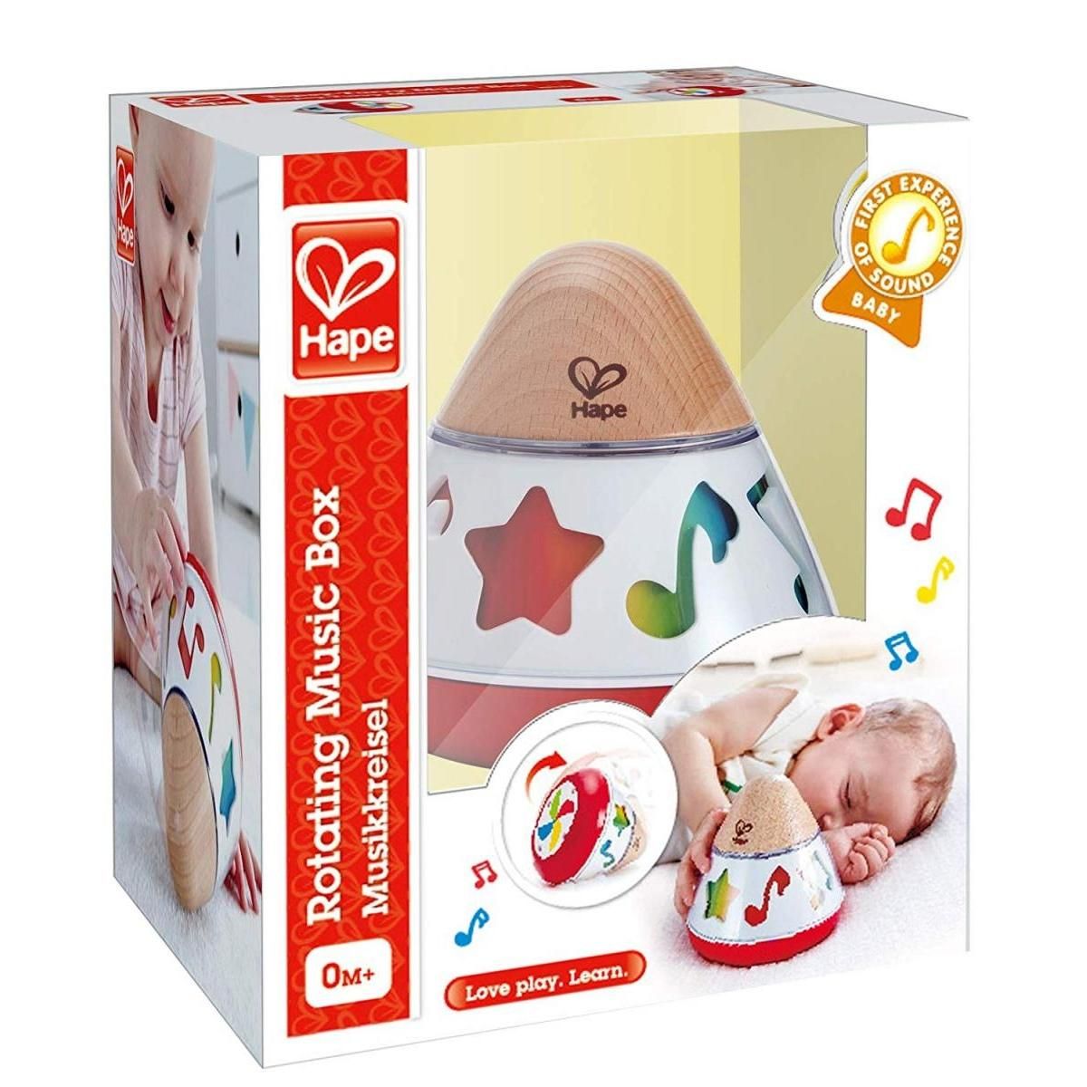Hape Boîte à Musique Tourne en Rond Hape - Jouet Éducatif et Écologique pour Bébé