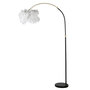 Voir la diapositive 1 : Paris Prix Lampadaire Imitation Plume  Arc  180cm Blanc & Noir