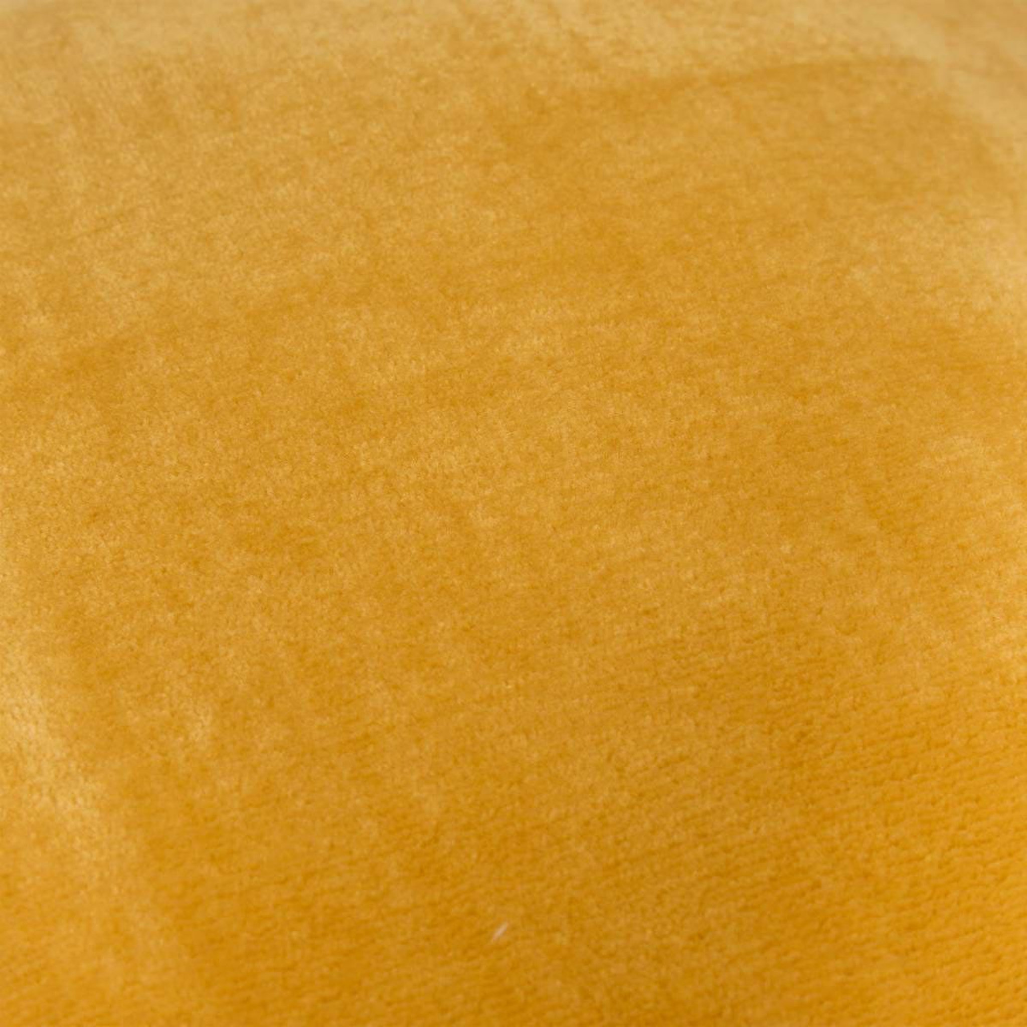 Voir la diapositive 4 : ATMOSPHERA Coussin en flanelle uni  ollis  38x38cm ocre