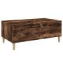 Voir la diapositive 2 : VIDAXL Table basse Chene fume 90x50x36,5 cm Bois d'ingenierie