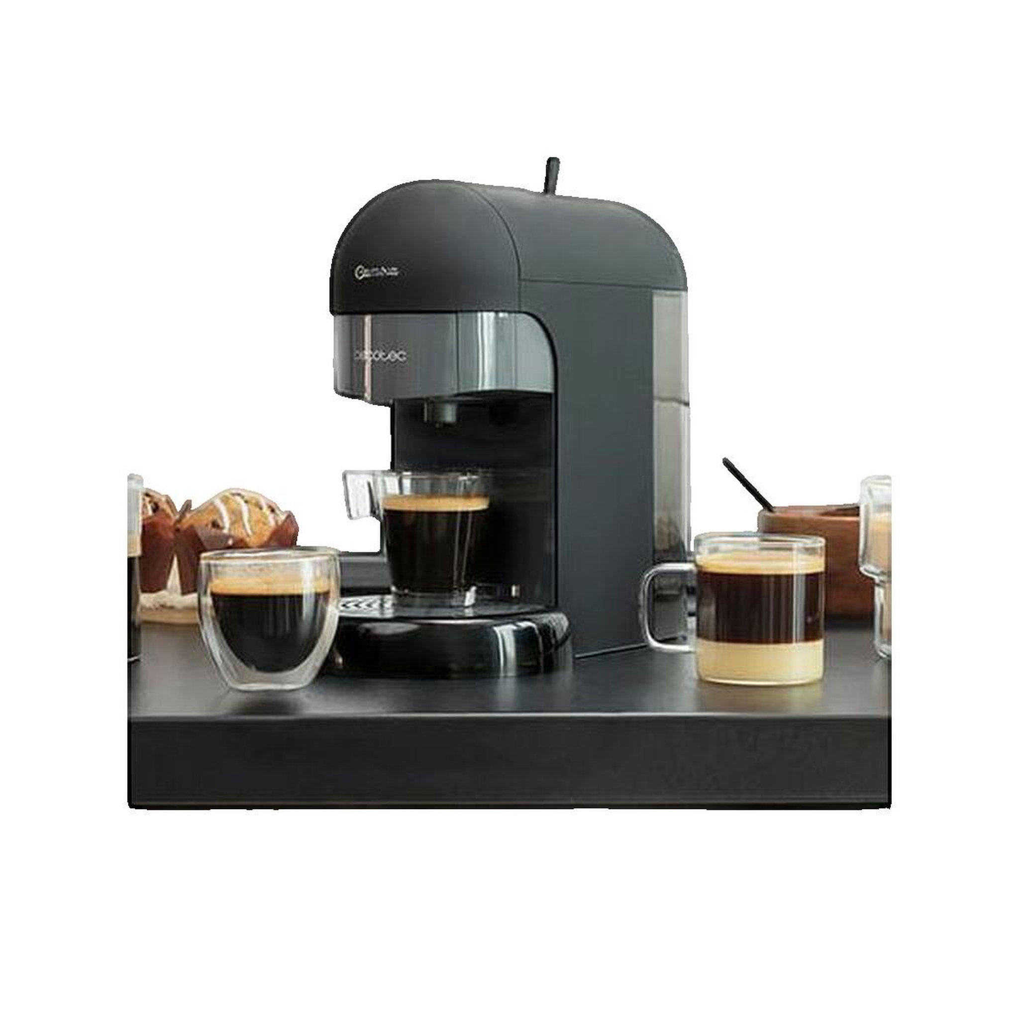 Voir la diapositive 3 : CECOTEC Machine à café expresso Cecotec Capricciosa Black pression 19 bars