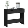 Voir la diapositive 4 : VIDAXL Table console noir 90x36x75 cm bois d ingénierie