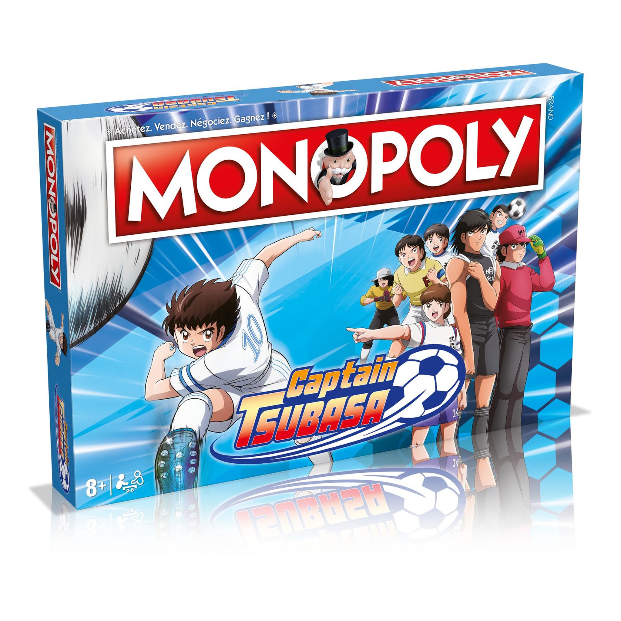 Voir la diapositive 1 :  WINNING MOVES Jeu - Monopoly Captain Tsubasa - Olive et Tom 