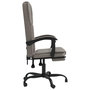 Voir la diapositive 4 : VIDAXL Fauteuil inclinable de bureau Taupe Tissu