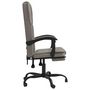 Voir la diapositive 4 : VIDAXL Fauteuil inclinable de bureau Taupe Tissu