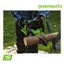 GREENWORKS Tronçonneuse Brushless GREENWORKS 40V - 40 cm - 1 batterie 4.0 Ah - 1 chargeur - GD40CS18K4