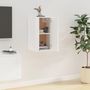 Voir la diapositive 4 : VIDAXL Meuble TV mural Blanc 40x34,5x60 cm