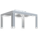 VIDAXL Tonnelle avec guirlande lumineuse a LED 3x4 m Blanc