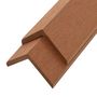 Voir la diapositive 2 : VIDAXL Corniere de terrasse 5 pcs WPC 170 cm Marron clair