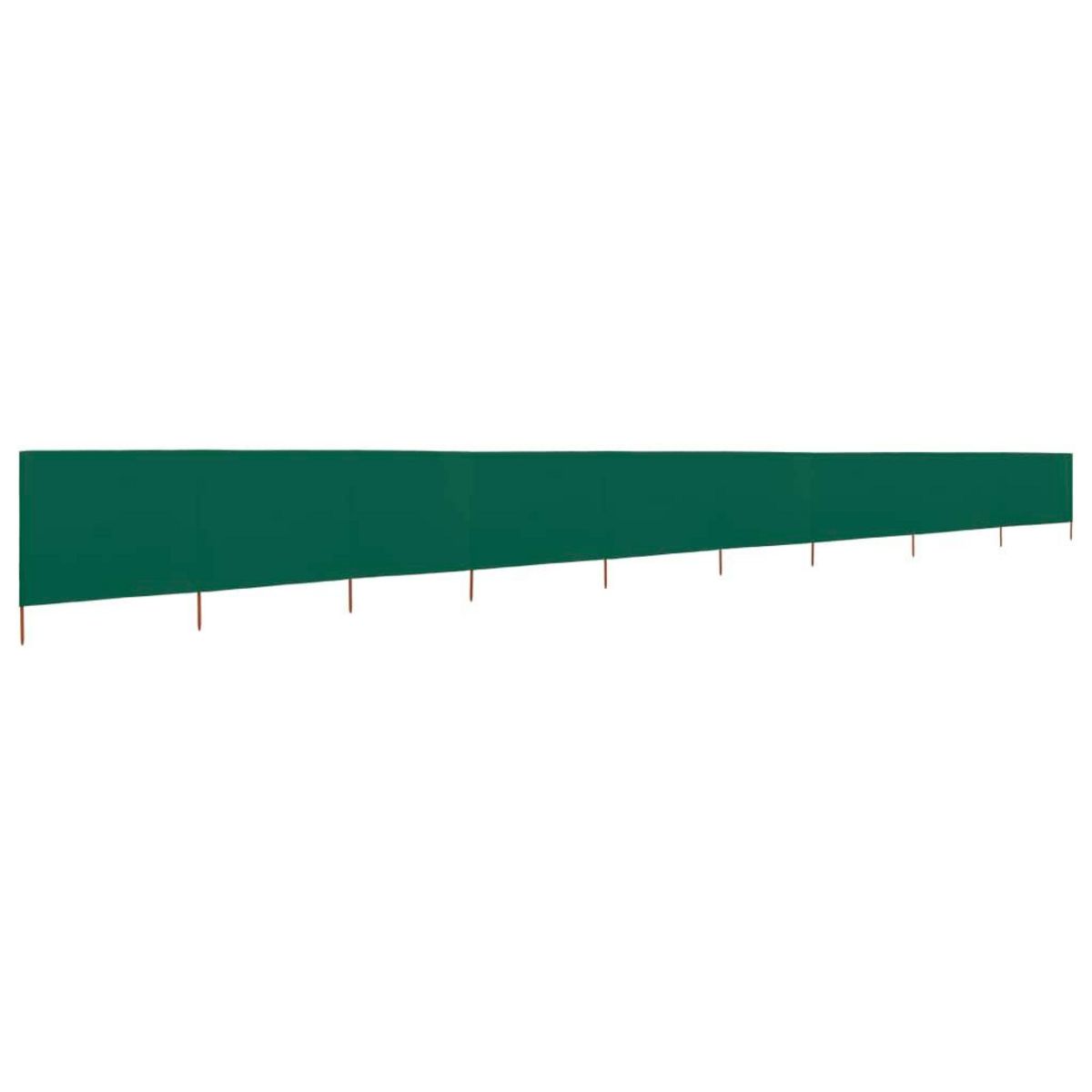VIDAXL Paravent 9 panneaux Tissu 1200 x 80 cm Vert