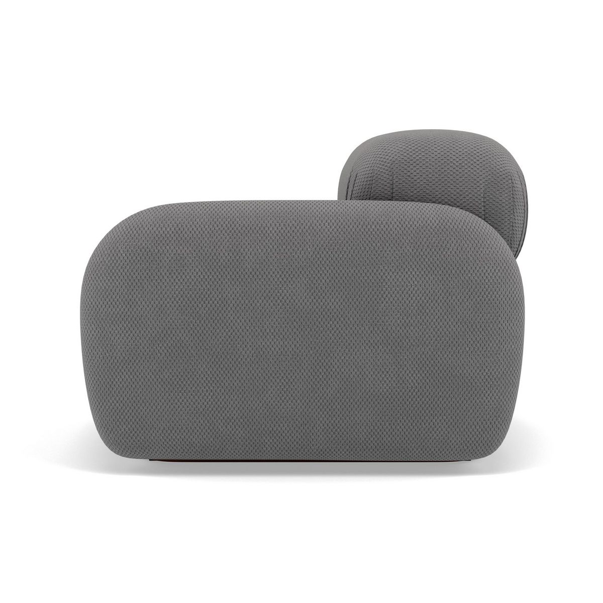 LISA DESIGN Penelope - module d'assise droit en velours texturé