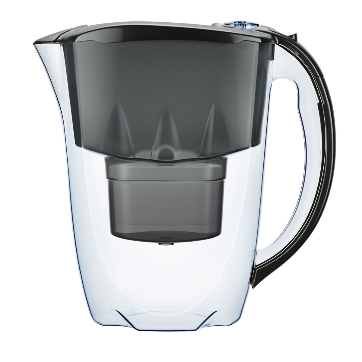 ACTUEL Carafe 2,8 litres noir avec 1 cartouche filtrante