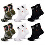Voir la diapositive 4 : QUIKSILVER Quiksilver Pack de Chaussettes Homme QUARTER– Lot 6 Paires Sport