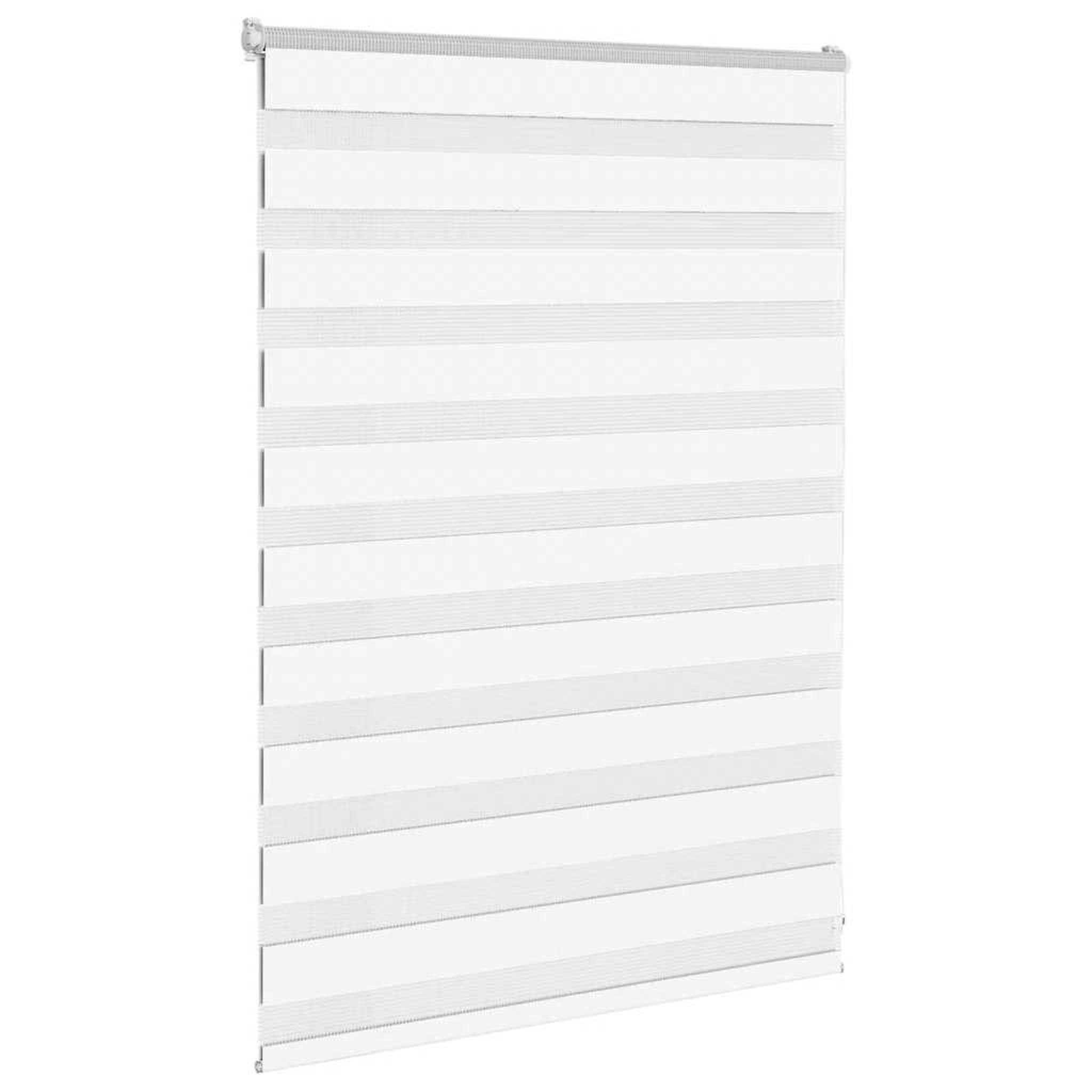 Voir la diapositive 3 : VIDAXL Store zebre blanc 95x100 cm largeur du tissu 90,9 cm polyester