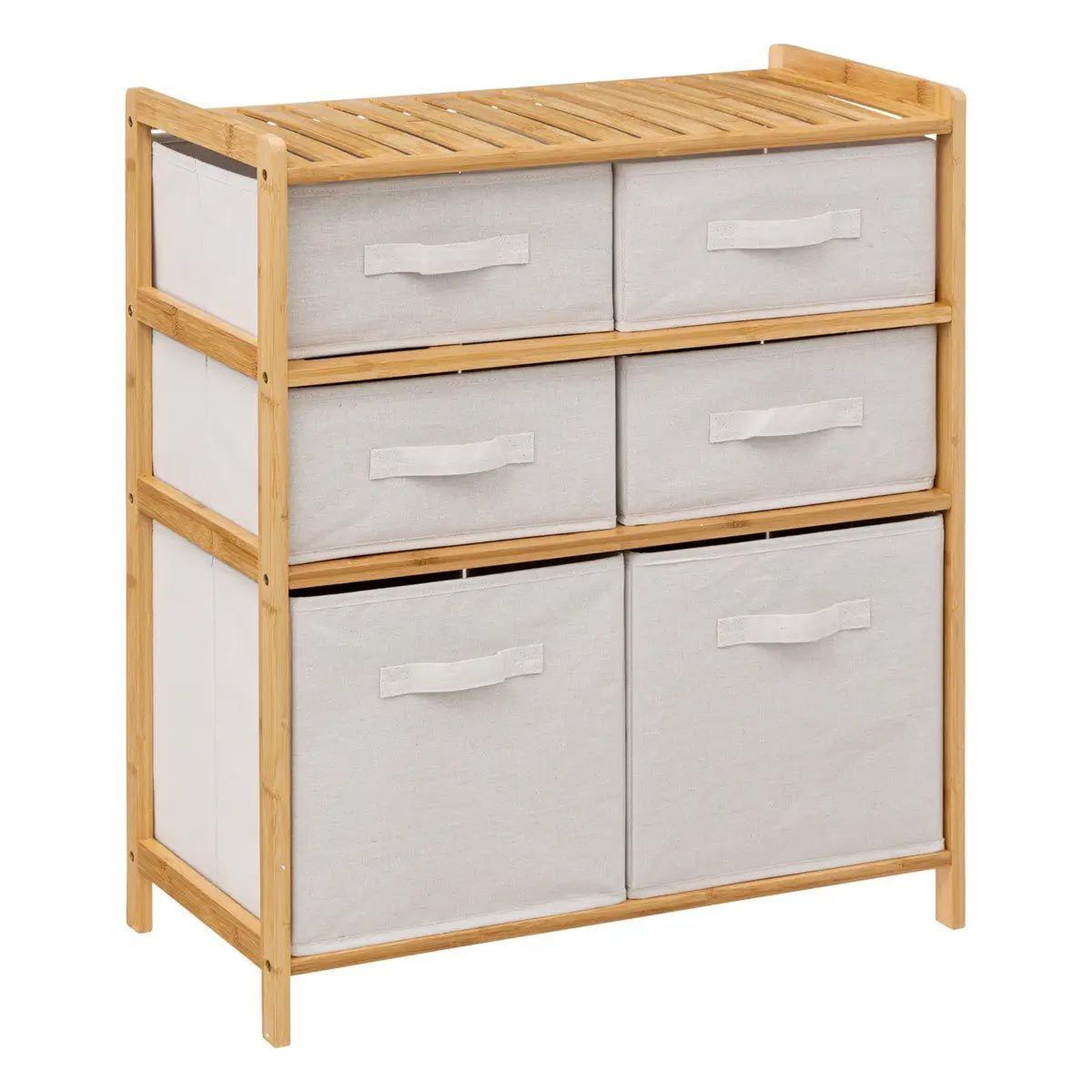 FIVE Étagère 6 paniers de rangement  tidy  78cm naturel