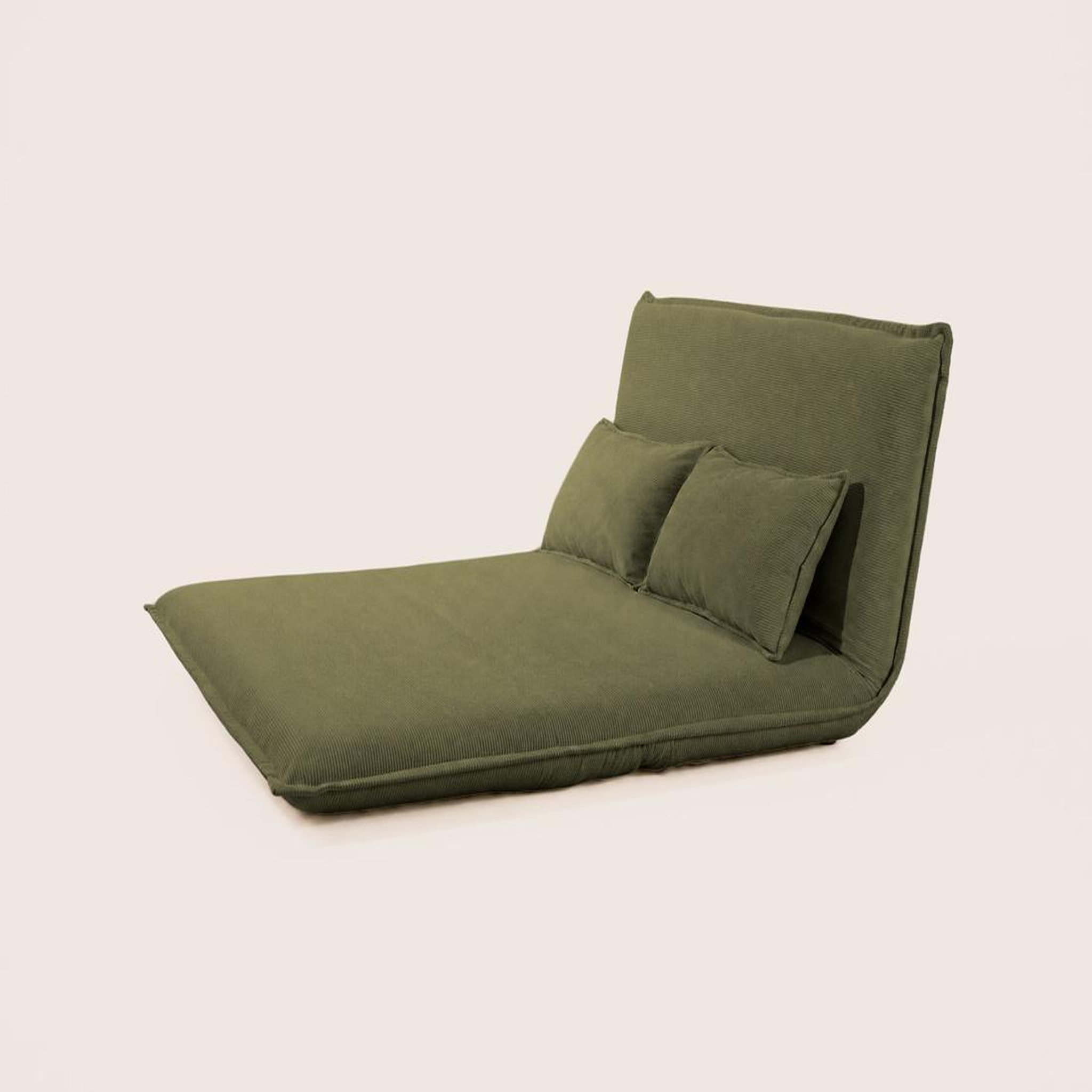 Voir la diapositive 4 : BEST MOBILIER Candice - banquette 2 places convertible clic-clac en velours côtelé