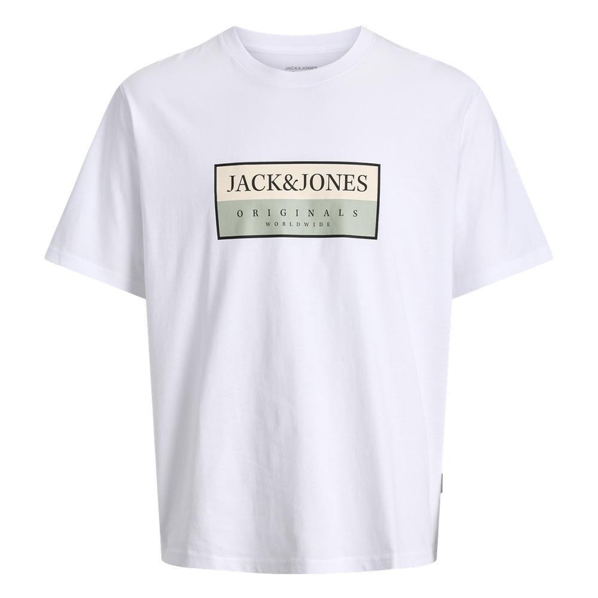 Jack & Jones T-Shirt Blanc Homme Jack & Jones Frederiksberg. Coloris disponibles : Blanc