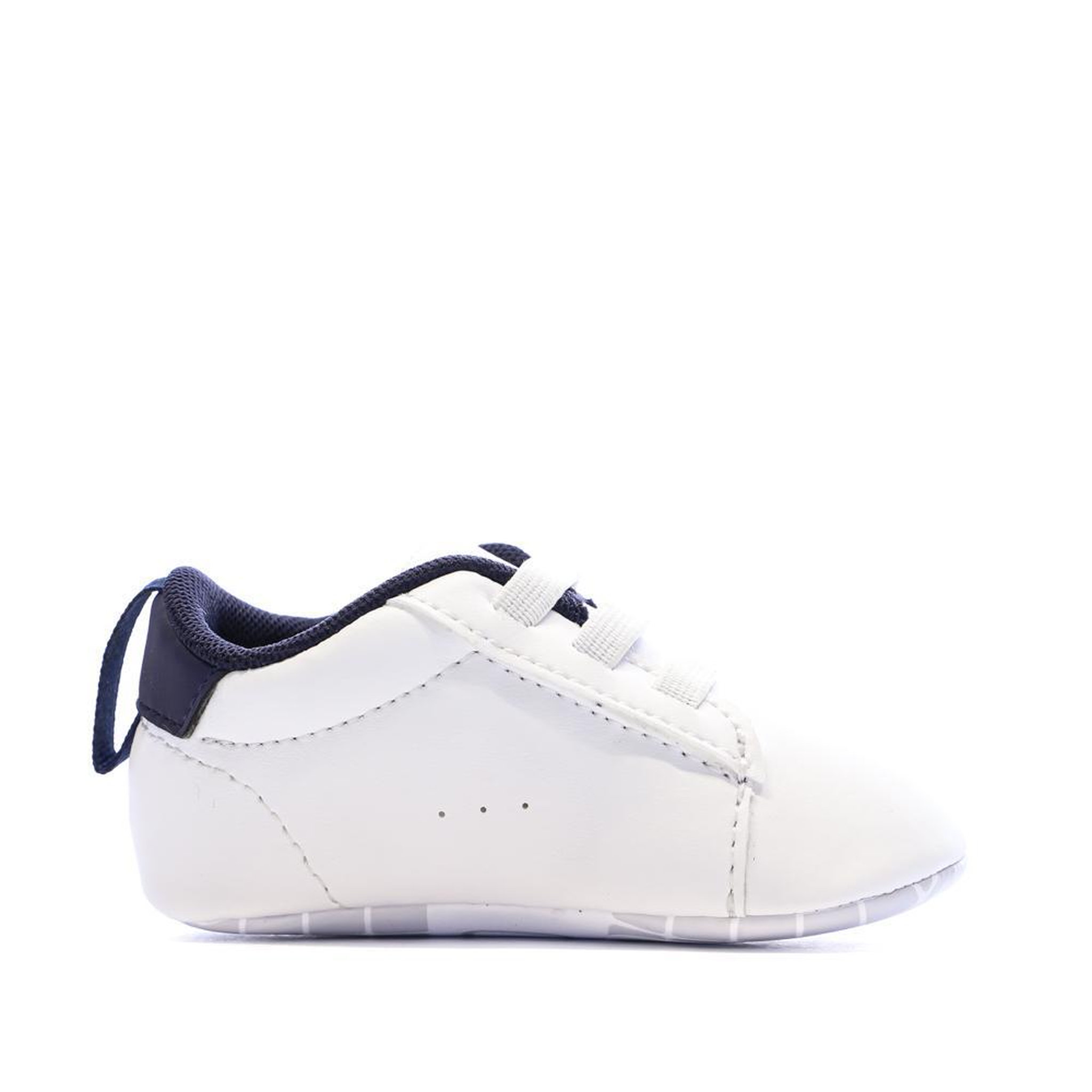 Voir la diapositive 2 : Lacoste Baskets Blanches/Marine Bébé Lacoste Carnaby Set 225