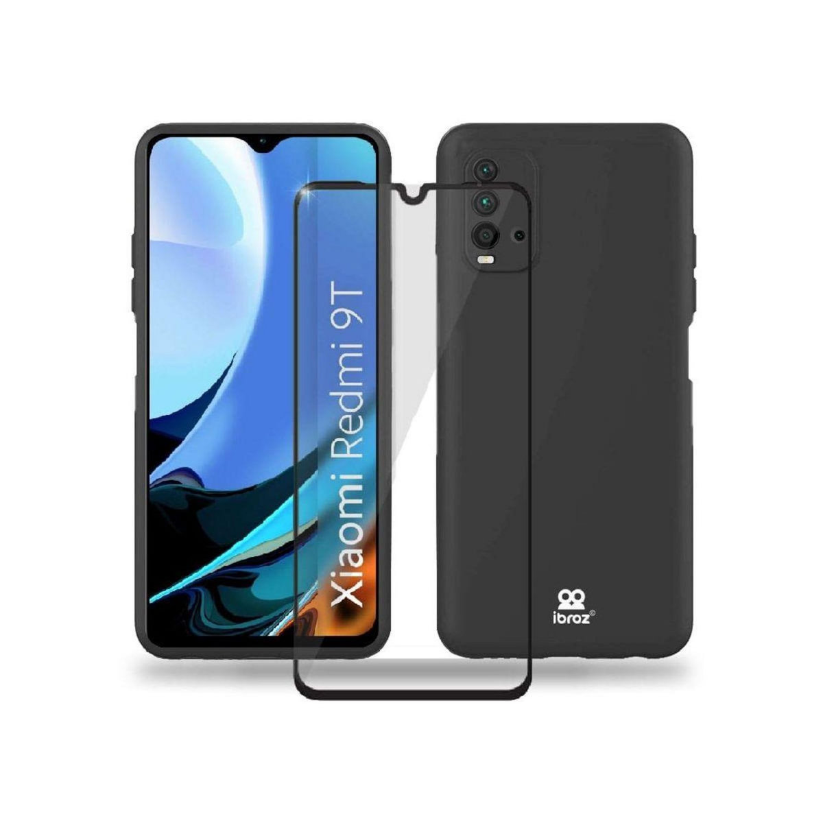 IBROZ Coque Xiaomi Redmi 9T Coque noir