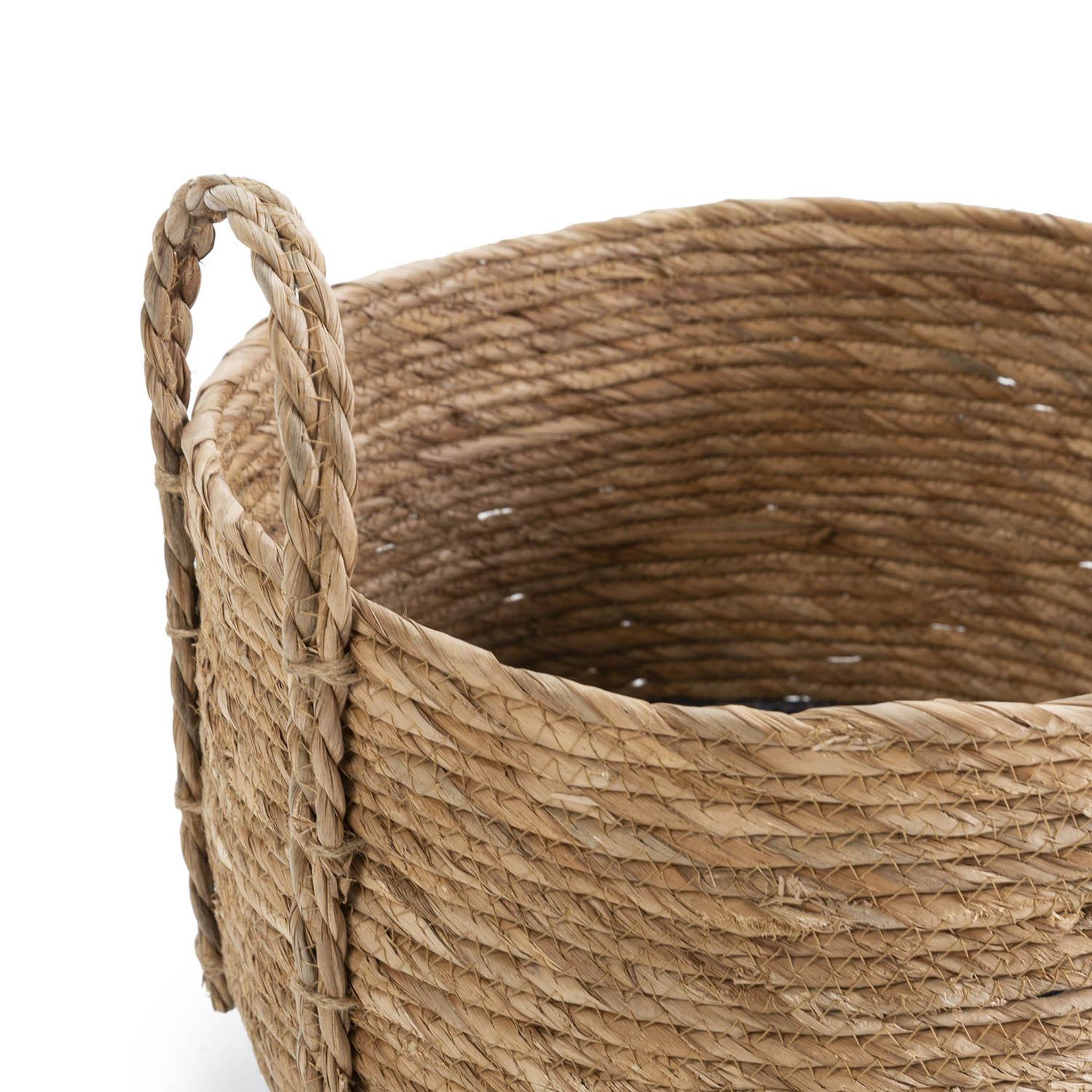 Voir la diapositive 4 : VS VENTA-STOCK Set de 3 paniers Iria fibre naturelle, bleu/naturel