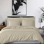 Voir la diapositive 5 : Sensei Maison Parure housse de couette rayée satin + 2 taies 65x65 cm VERSALUXE