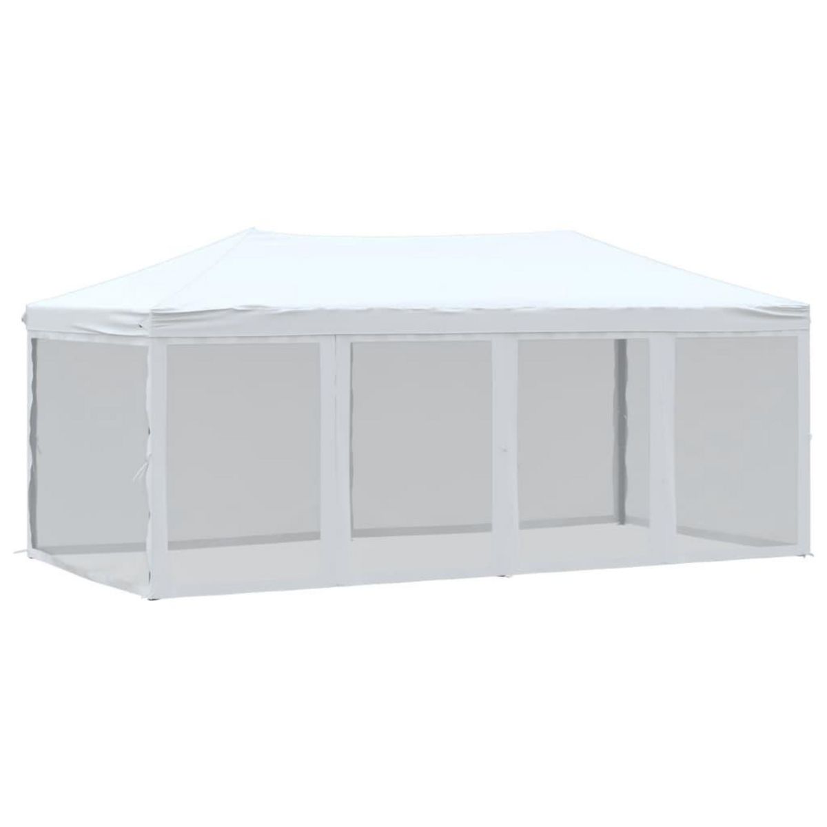 VIDAXL Tente de reception pliable avec parois Blanc 3x6 m
