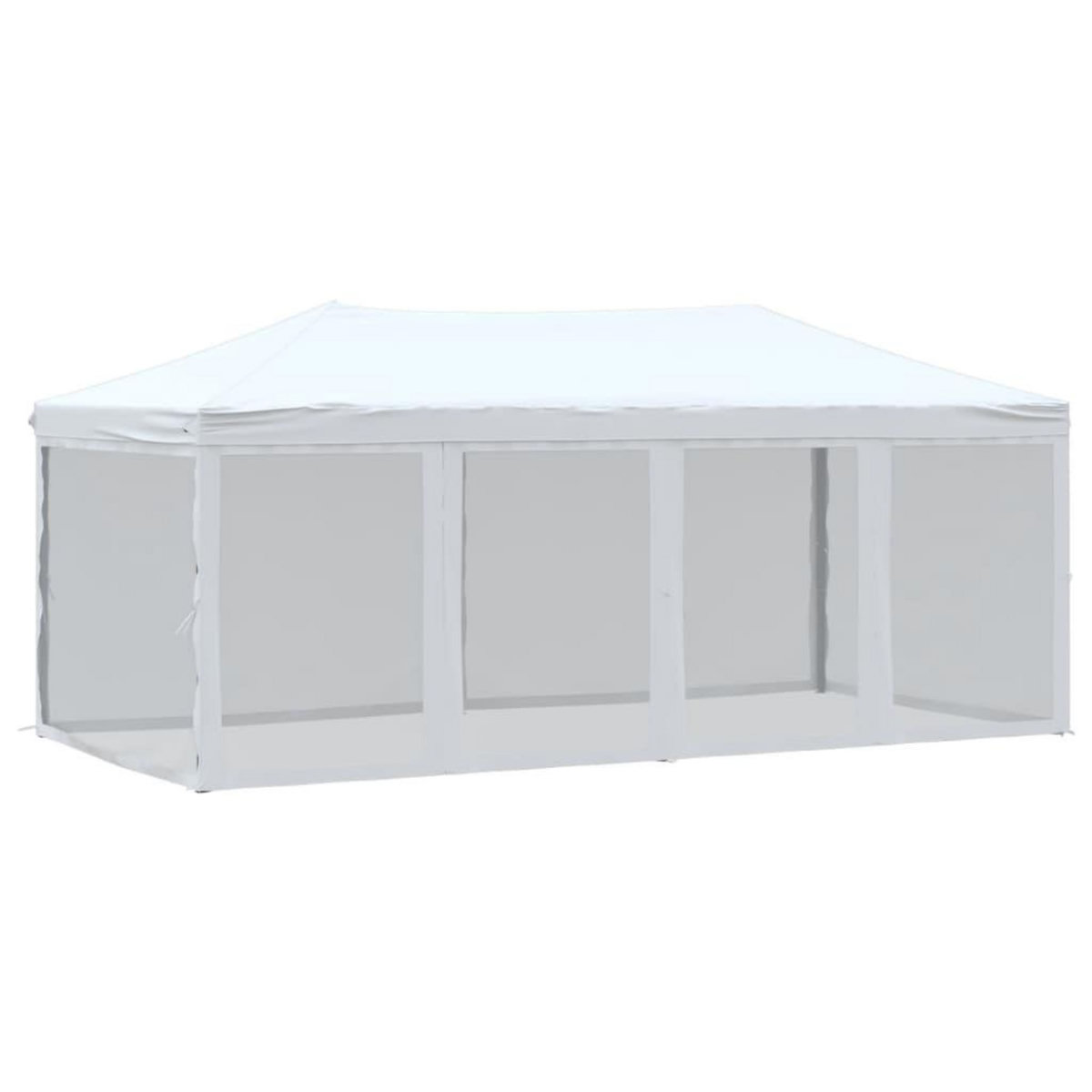 VIDAXL Tente de reception pliable avec parois Blanc 3x6 m