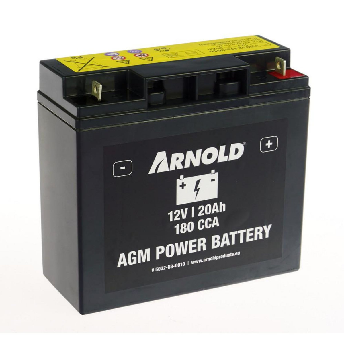 ARNOLD Batterie AZ110/AGM SLA/VRLA 12-20A pour tracteur tondeuse, + terminal droite