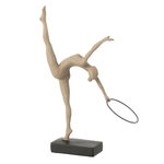 Paris Prix Gymnaste Cerceau sur Socle  Écart  36cm Beige & Noir