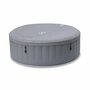 SWEEEK Spa MSPA gonflable rond – Kili 4 gris 4 places - système anti-gel et de désinfection UVC + bâche. 180 cm. pompe. chauffage. gonfleur. filtre