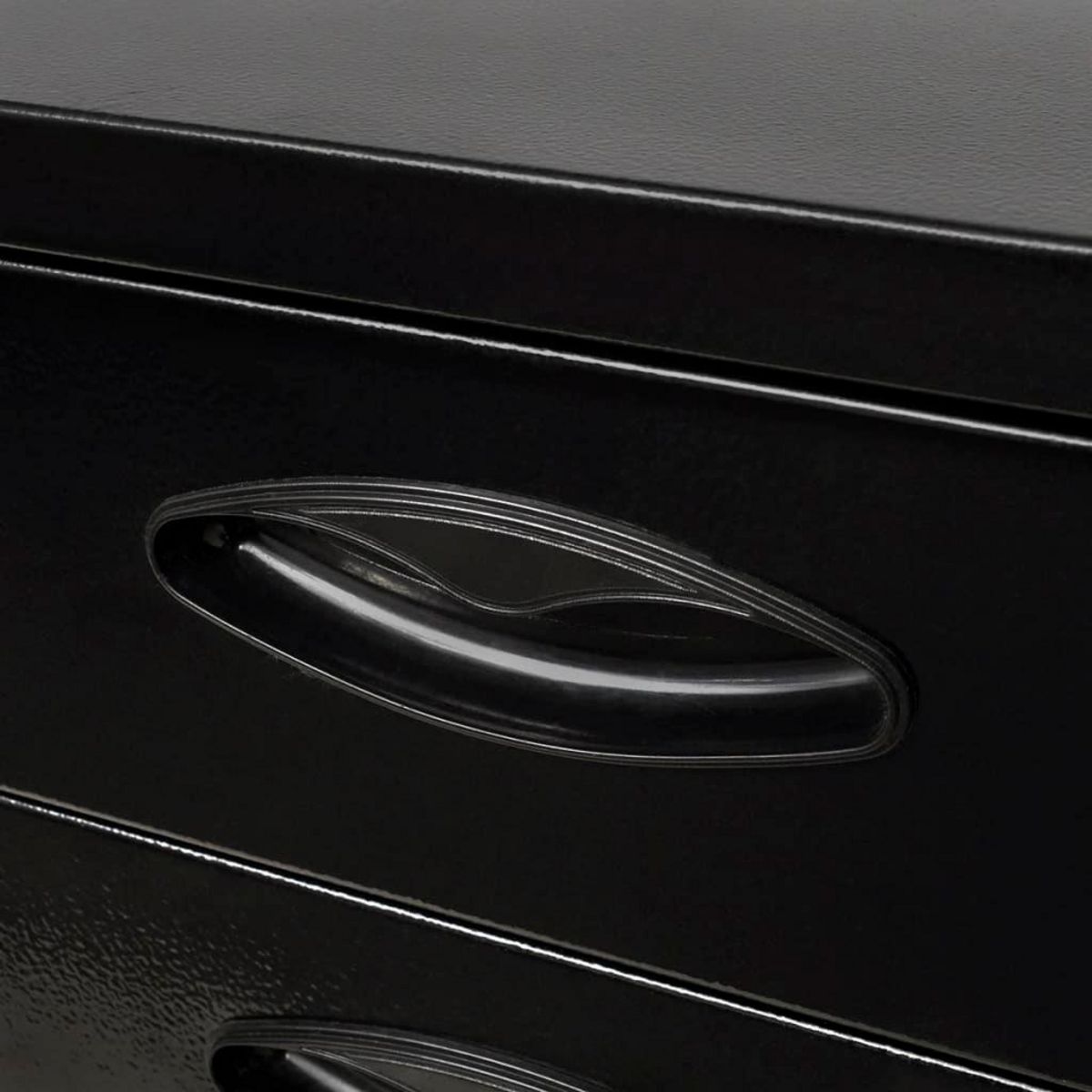 VIDAXL Coffre a outils metallique 3 tiroirs Noir