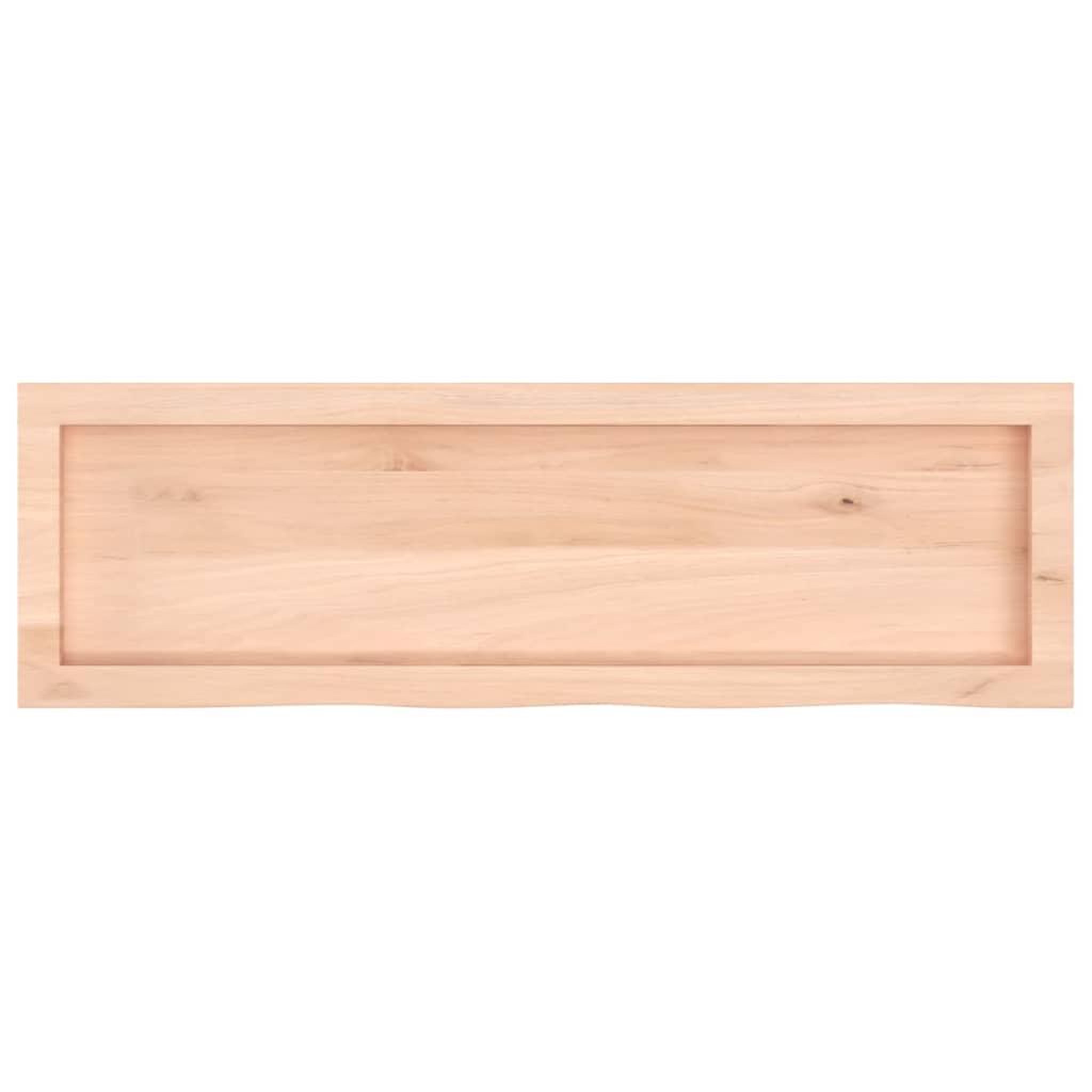 Voir la diapositive 5 : VIDAXL Etagere murale 100x30x(2-4) cm bois de chene massif non traite