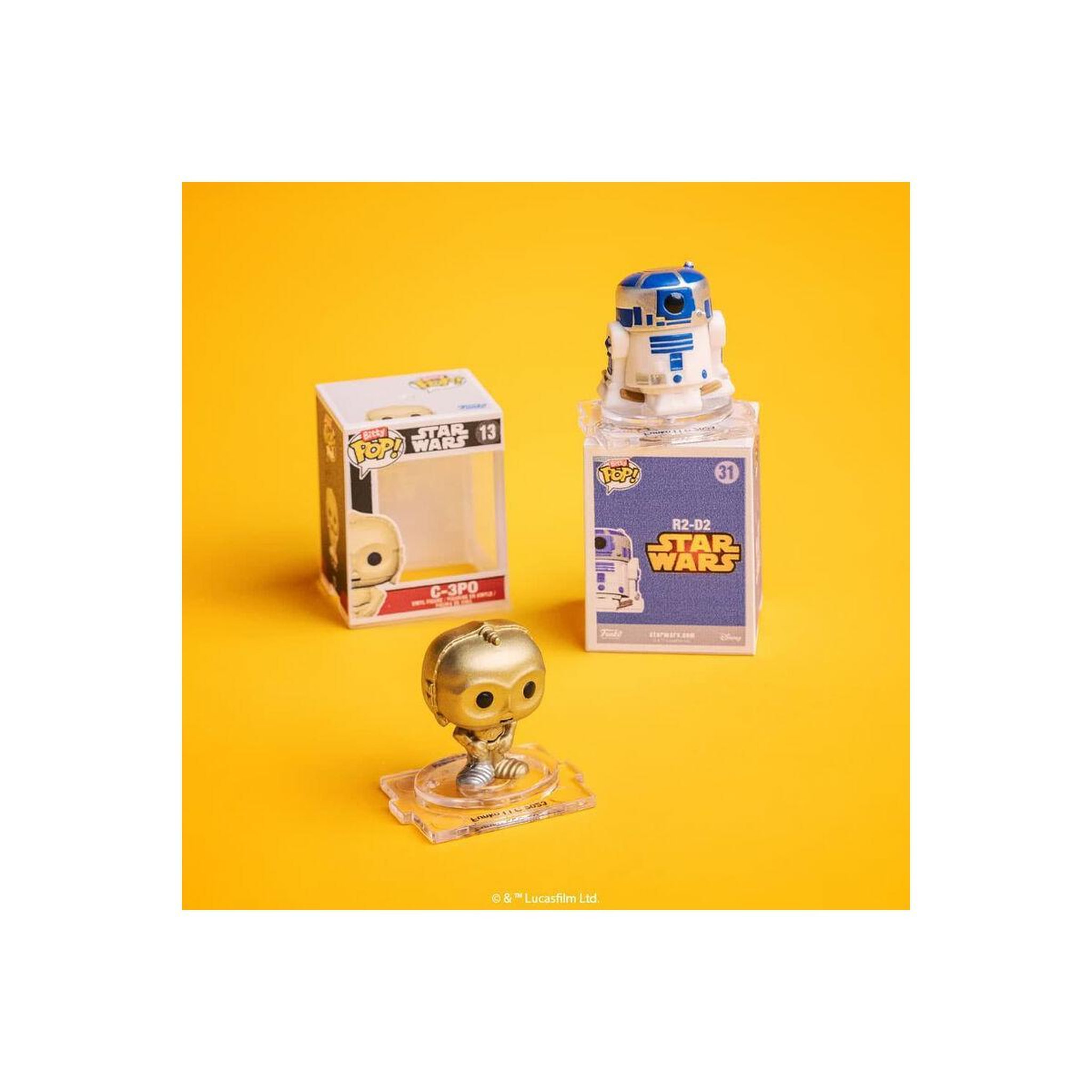 Voir la diapositive 3 : Funko Pack de 4 figurines Funko Bitty Pop Star Wars Leia