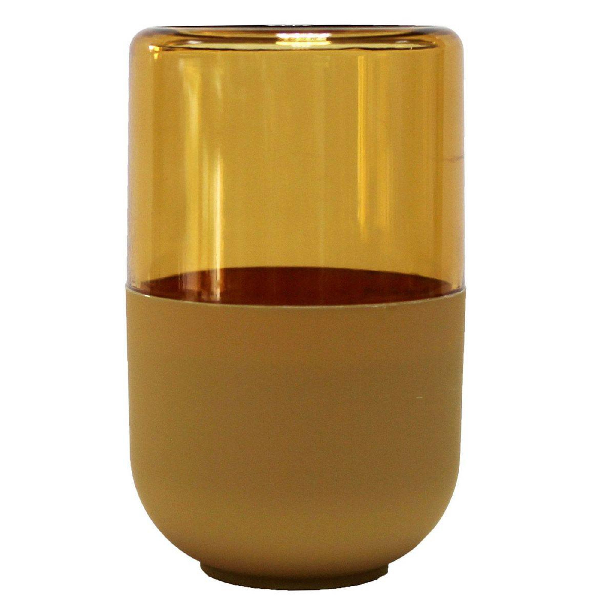 Douceur d'Intérieur Gobelet salle de bain  equatorial  11cm miel