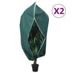 VIDAXL Housses de protection pour plantes avec fermeture eclair 2 pcs
