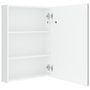 Voir la diapositive 5 : VIDAXL Armoire de salle de bain a miroir LED Blanc brillant 50x13x70cm
