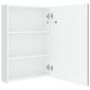Voir la diapositive 5 : VIDAXL Armoire de salle de bain a miroir LED Blanc brillant 50x13x70cm