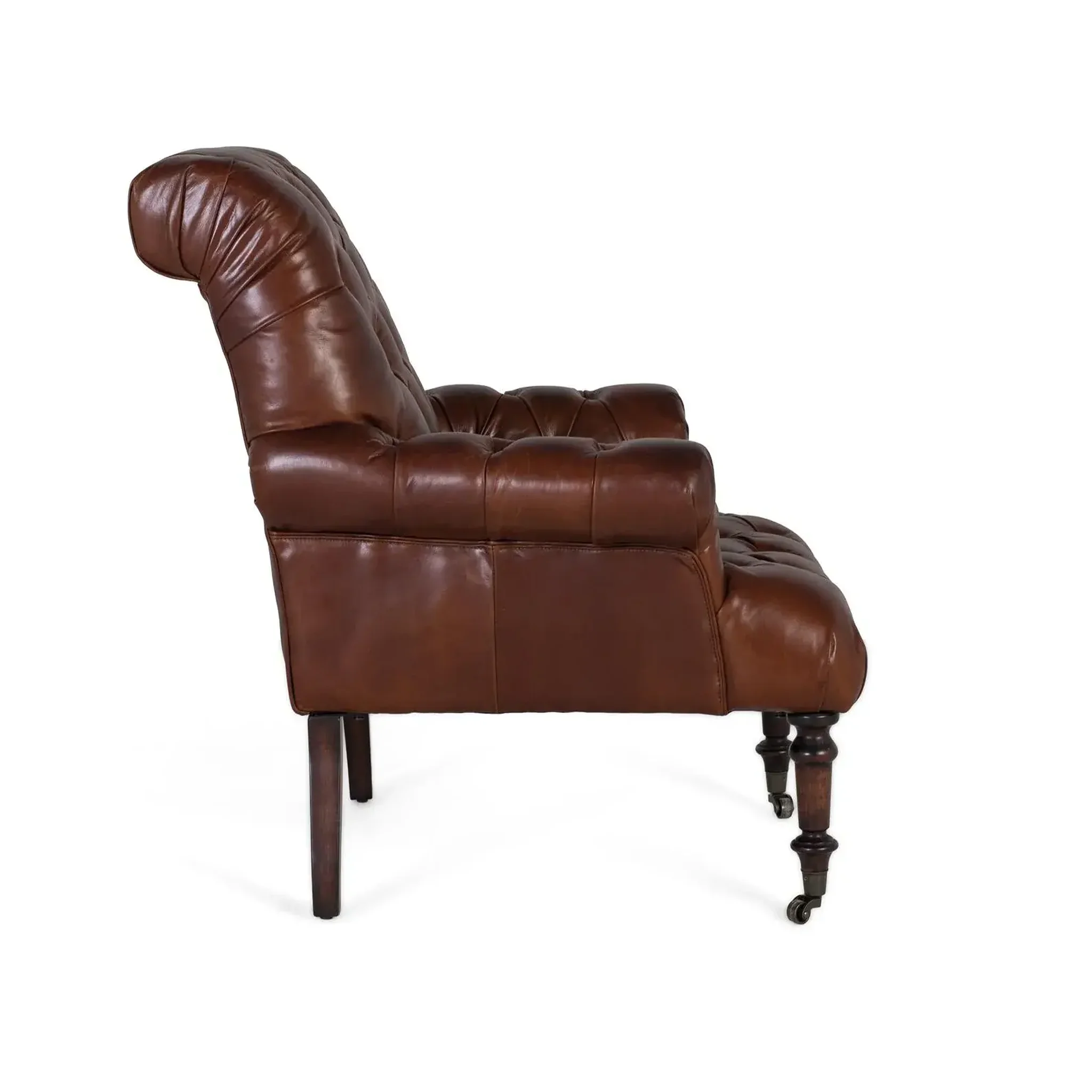 Voir la diapositive 3 : GINER Y COLOMER SL Fauteuil en cuir 92 cm style classique