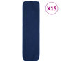 Voir la diapositive 1 : VIDAXL Tapis d'escalier 15 pcs 70x20 cm Bleu marine Rectangulaire
