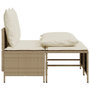 Voir la diapositive 4 : VIDAXL Salon de jardin avec coussins 4 pcs beige resine tressee