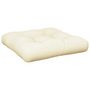 Voir la diapositive 4 : VIDAXL Coussins de palette lot de 2 creme tissu